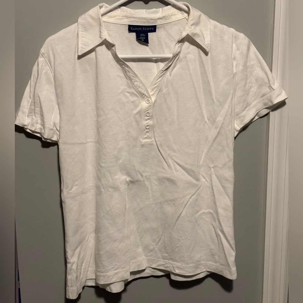 White Karen Scott Shirt